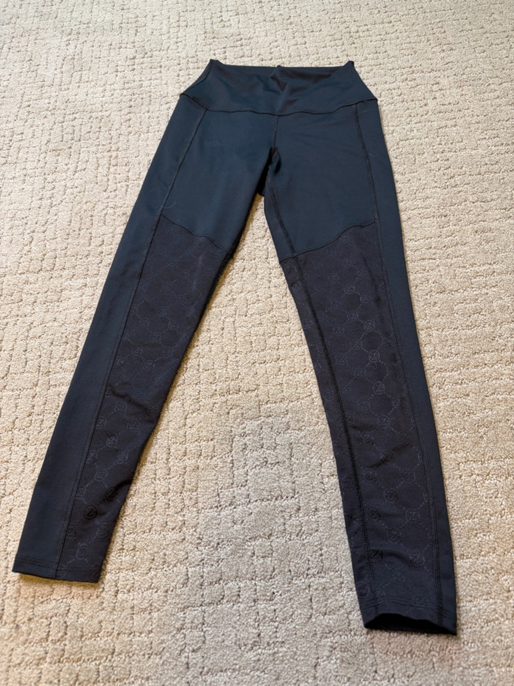 Zumba Runway High Waisted Ankle Leggings With Mesh Inserts